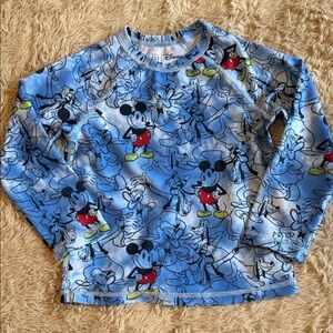 Disney Mickey Mouse Kids Rashguard - Blue and Red